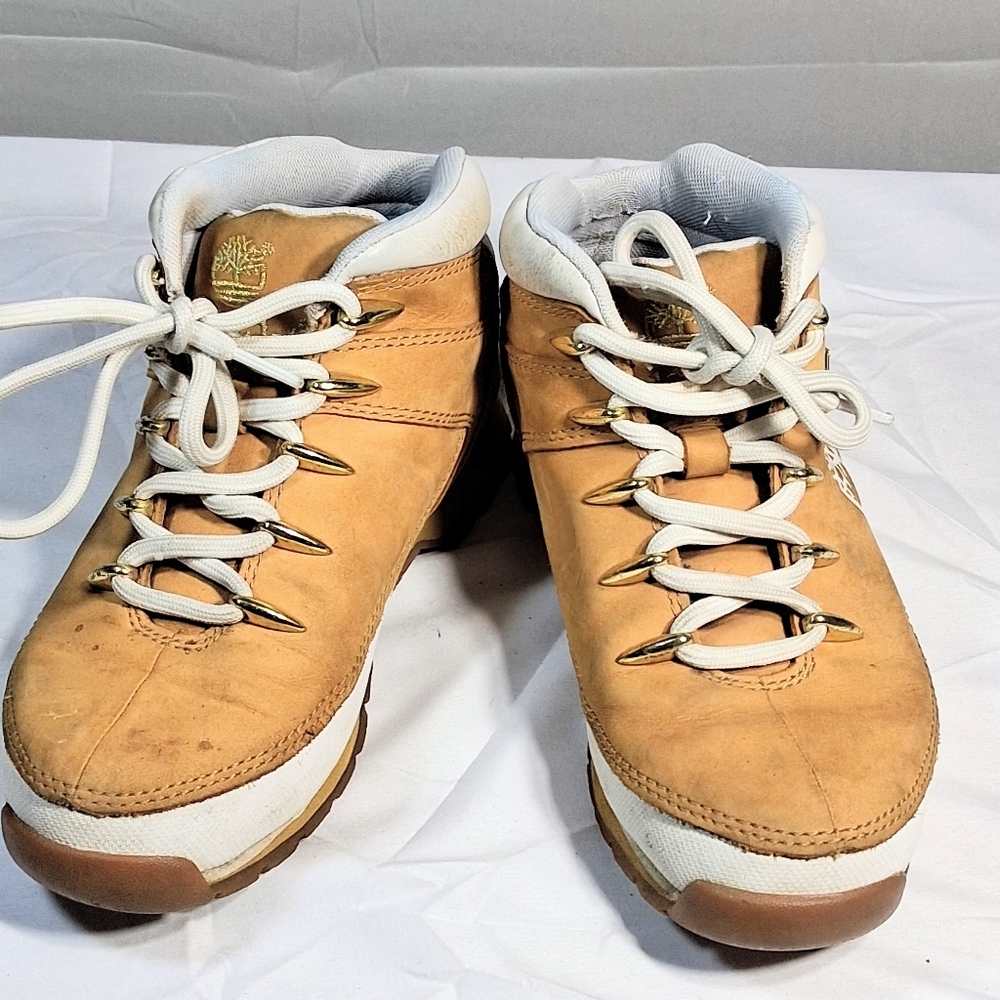 Timberland Size 7 Women's Eoro Chukka Euro Hiker Desert Sand Boots - Picture 4 of 13
